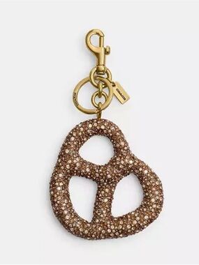 Coach Large Crystal Pretzel 🥨 Bag Charm